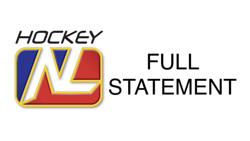 Hockey NL Statement October 11