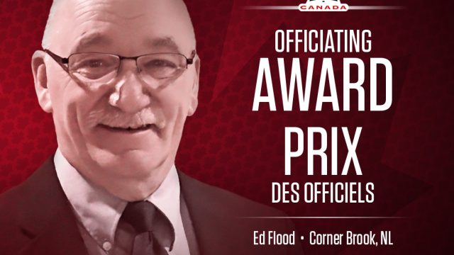 Congratulations to Hockey Canada’s 2024 Officiating Award Recipient, Ed Flood.