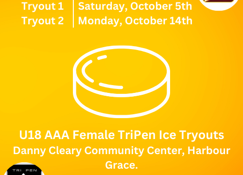 Upcoming U18 AAA Female Tryouts at Danny Cleary Community Center!