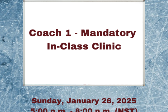 Coach 1 – Mandatory In-Class Clinic