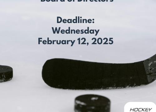 Join the Hockey NL Board of Directors – Apply by February 12, 2025