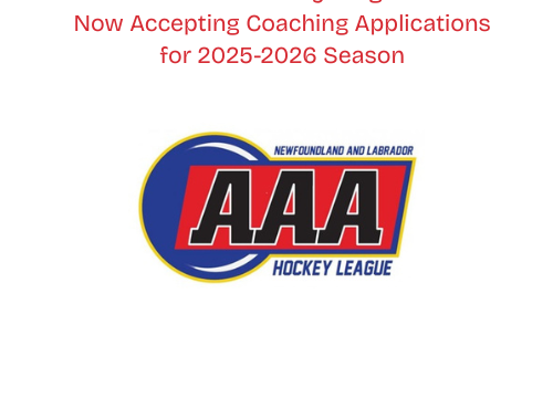 Applications Now Being Accepted to Coach in the NL AAA Hockey League