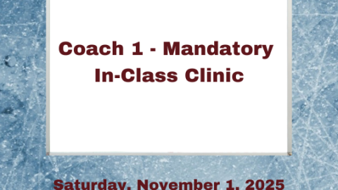 Coach 1 – Mandatory In-Class Clinic November 1