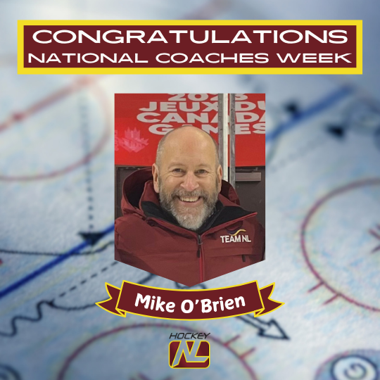 Celebrating National Coaches Week: Hockey NL Honors Mike O’Brien for Exceptional Contributions to Goaltender Development