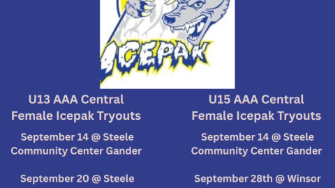 Icepak Tryout Dates & Times 