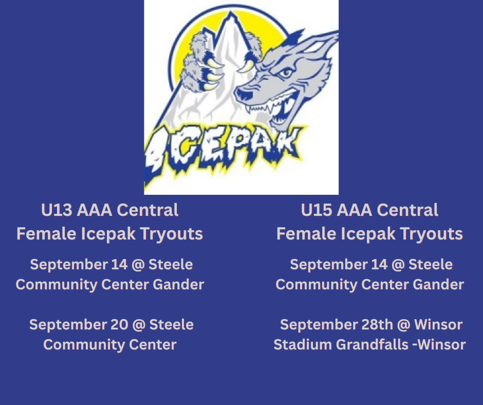 Icepak Tryout Dates & Times 
