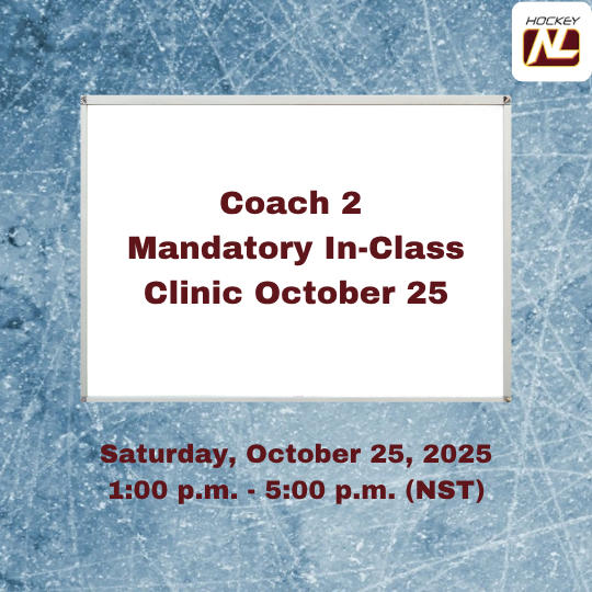 Coach 2 – Mandatory In-Class Clinic October 25