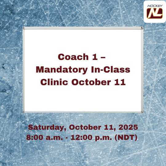 Coach 1 – Mandatory In-Class Clinic October 11