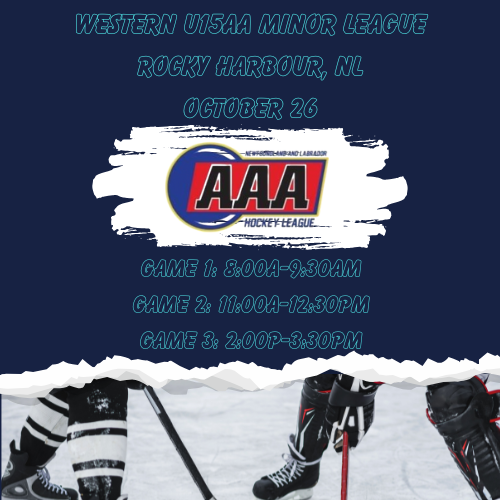Western U15AA Minor League Rocky Harbour Season Opener
