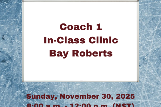 Coach 1 – Mandatory In-Class Clinic November 30