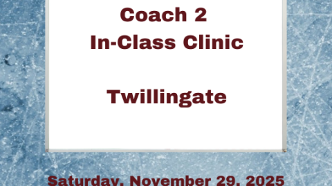 Coach 2 – Mandatory In-Class Clinic November 29