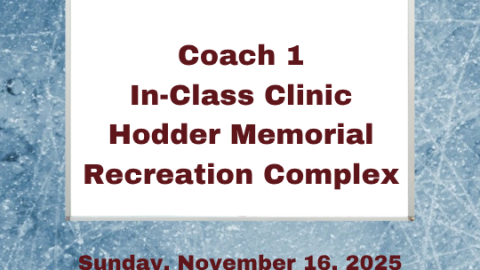 Coach 1 – Mandatory In-Class Clinic November 16