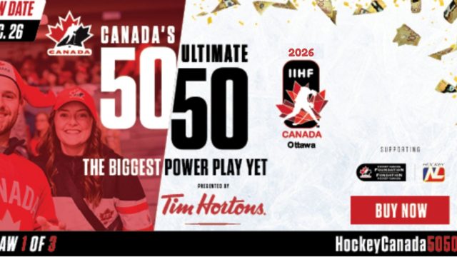Hockey NL Would Like to Thank all Those who Participated in the 2026 Ultimate 50/50 Draws to Help Support Grassroots Hockey in the Province