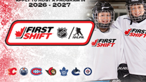  NHL/NHLPA First Shift 2026-27 Host Applications Now Open!