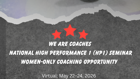 WE ARE COACHES  National High Performance 1 (HP1) Seminar