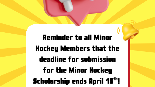Minor Hockey Scholarship Deadline