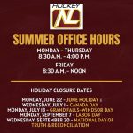 HOCKEY NL SUMMER OFFICE HOURS