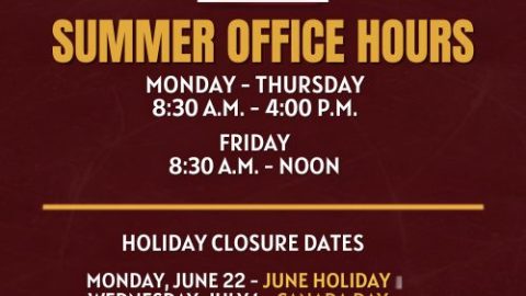 HOCKEY NL SUMMER OFFICE HOURS